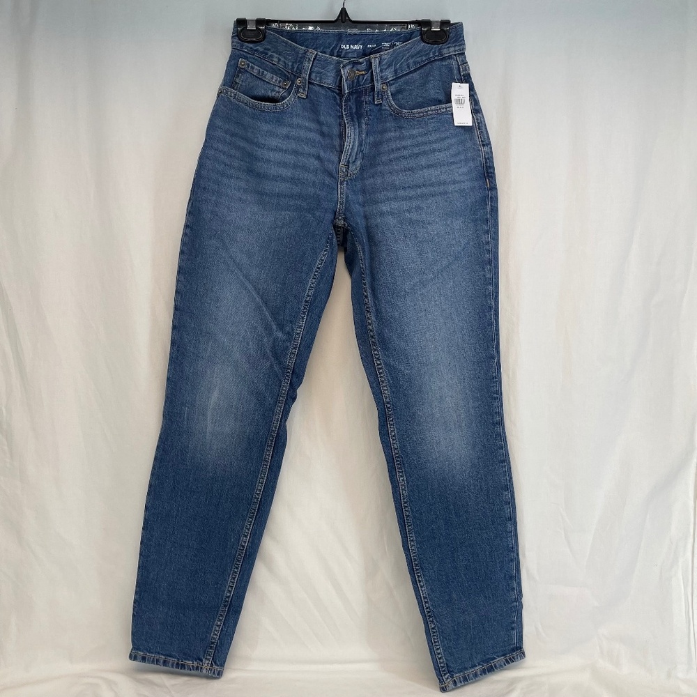 Old Navy Athletic Taper Medium Wash Blue Jeans Skinny Women’s 29x30 WITH TAG